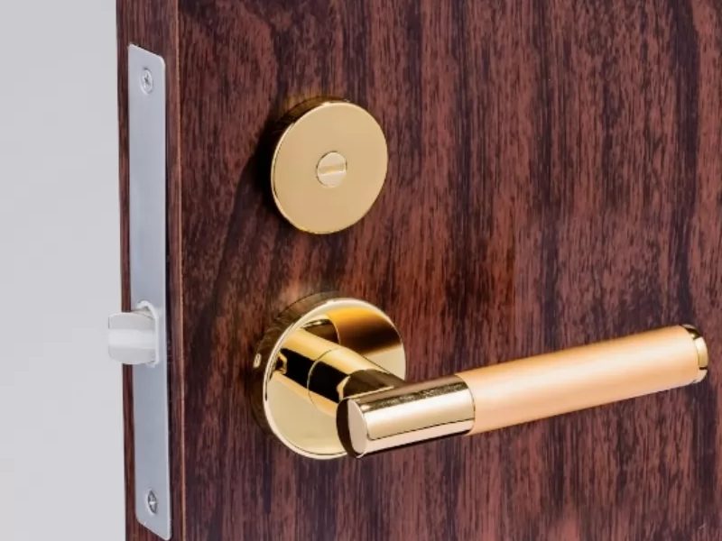 mute brass lever lock supplier solution for premium residential and hospitality hardware